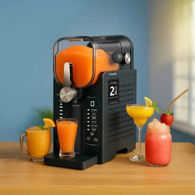 Taktik Slush & Ice Cream Maker – 1.6L Automatic Frozen Drink Machine with LED Display, One-Touch Smart Control & Quiet Operation | TT-SM-200W |