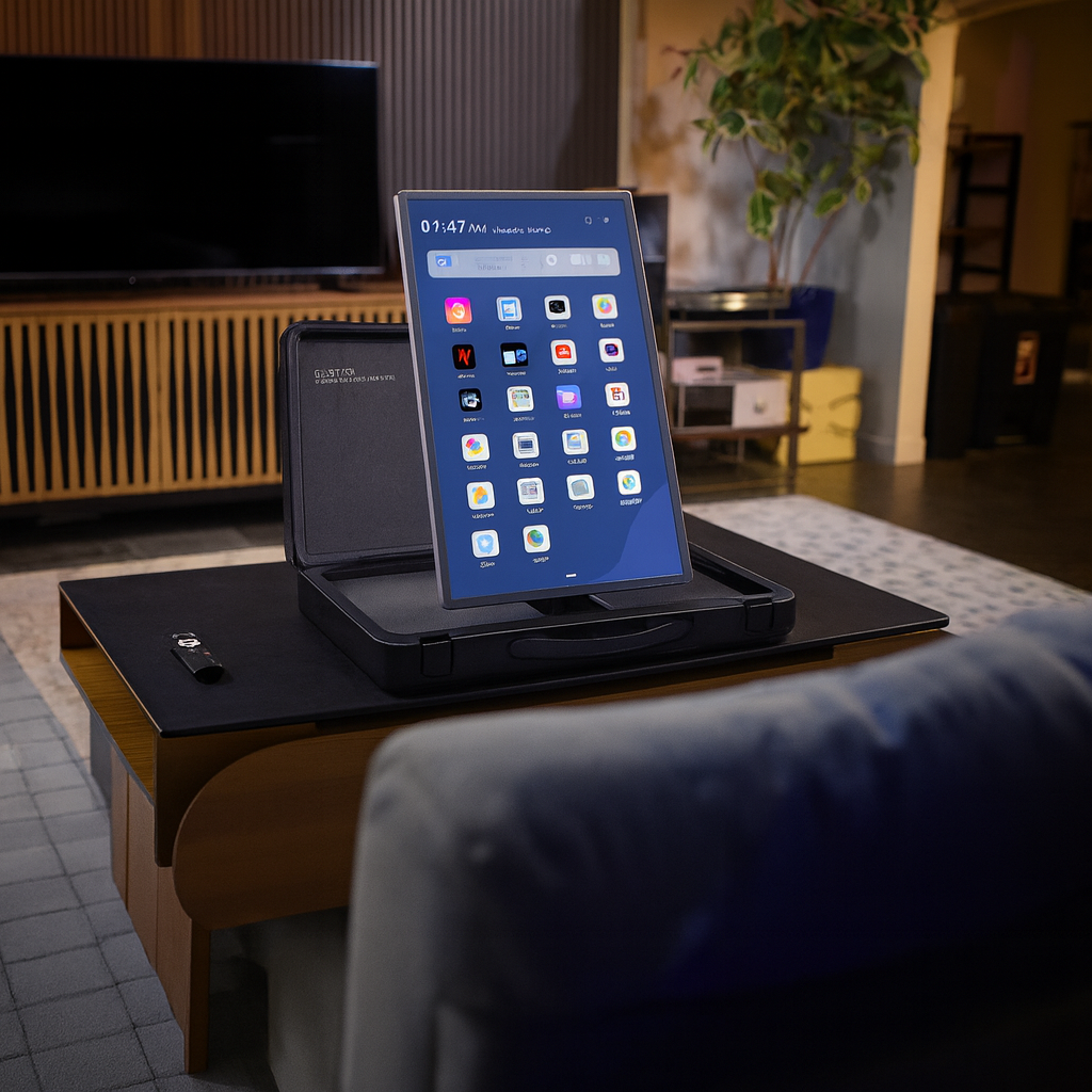 TakTik Briefcase 27" Smart Android Touch Screen, 6800mAh Battery, 8+128 GB