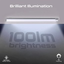 Promate 60cm Rechargeable LED Light Strip – Under Cabinet Light Bar with Motion Sensor, 100lm Brightness, 2000mAh Battery & USB Powered | lumia-60 |