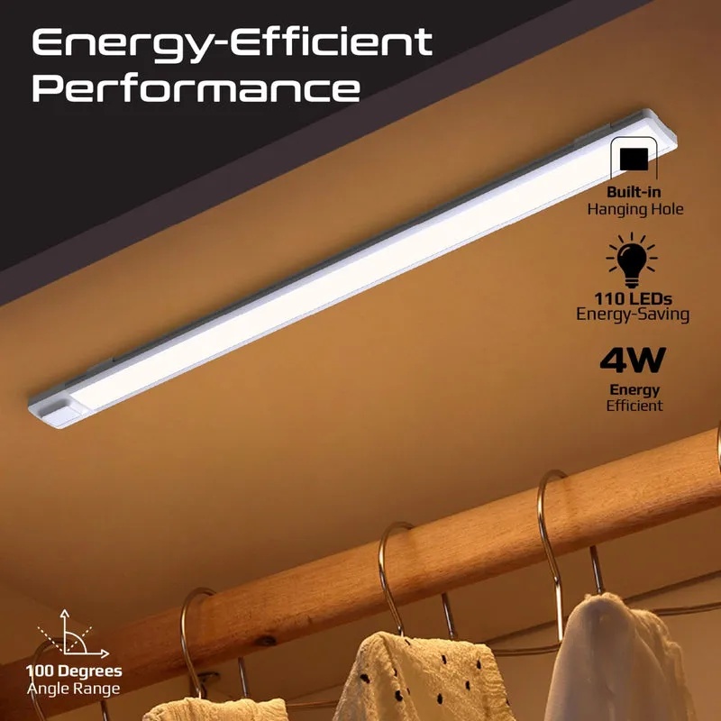 Promate 60cm Rechargeable LED Light Strip – Under Cabinet Light Bar with Motion Sensor, 100lm Brightness, 2000mAh Battery & USB Powered | lumia-60 |