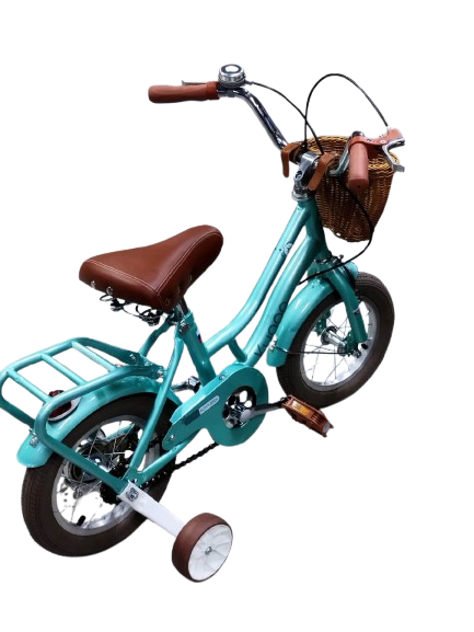 KUGOO Kids Bicycle with Front Basket and Training Wheels