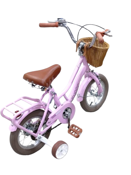 KUGOO Kids Bicycle with Front Basket and Training Wheels