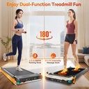 Renoy 2-in-1 Under Desk Treadmill – Foot Massage Function, 2.5HP Motor, Folding Walking Pad, LED Display, Remote Control | 520A-A |