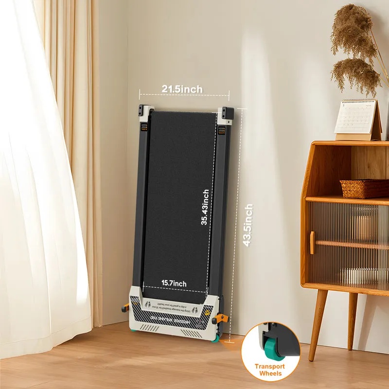 Renoy 2-in-1 Under Desk Treadmill – Foot Massage Function, 2.5HP Motor, Folding Walking Pad, LED Display, Remote Control | 520A-A |