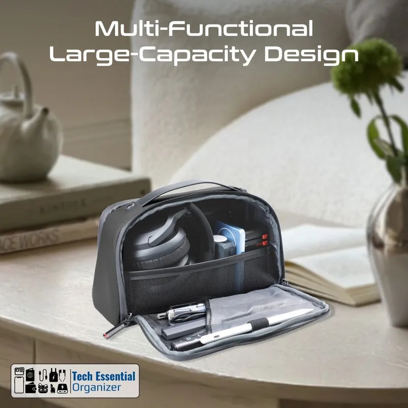 PROMATE Tech Accessory Pouch – Large Capacity, Multiple Compartments, Travel-Friendly Organizer | Velura |