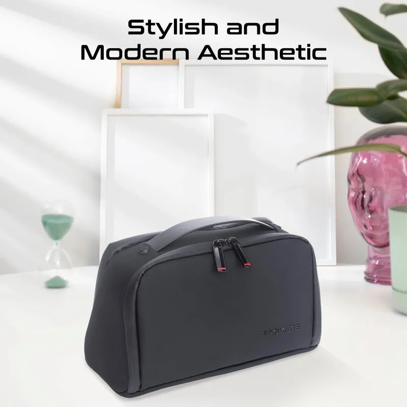 PROMATE Tech Accessory Pouch – Large Capacity, Multiple Compartments, Travel-Friendly Organizer | Velura |