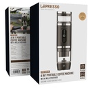 LePresso portabrew 4-in-1 Portable Coffee Machine – Milk Frother, 20-Bar Pressure, Battery Operated, 80mL Capacity | LPCFFM4IN1BK |