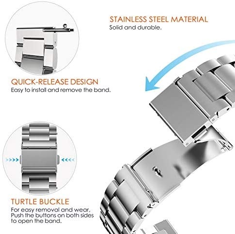 Universal Stainless Steel Watch Strap for 7MD Watch – Quick Release Band, 304 Steel Link Bracelet, Available in 16mm / 18mm / 20mm / 22mm / 24mm Sizes |