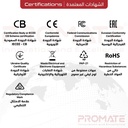 PROMATE Digital Handheld Luggage Scale – Comfort-Grip Design, High Precision, 50kg Max Capacity | Instascale-50 |