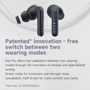 FIIL Key Pro 2 Wireless Earbuds – Bluetooth 5.4, In-Ear & Half-In-Ear Design, 40dB Noise Cancelling, Dual Mic, IPX5, Fast Charging, Low Latency, 30H Battery Life | f049 |