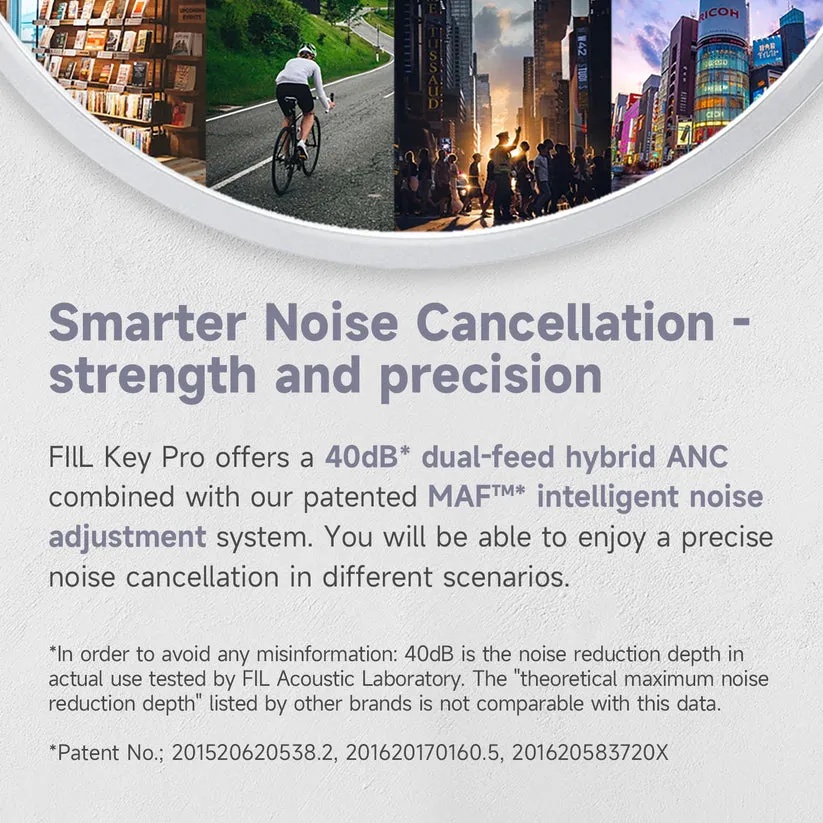 FIIL Key Pro 2 Wireless Earbuds – Bluetooth 5.4, In-Ear & Half-In-Ear Design, 40dB Noise Cancelling, Dual Mic, IPX5, Fast Charging, Low Latency, 30H Battery Life | f049 |