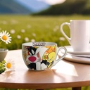 EGAN Breakfast Mug – 480ml New Bone China, Microwave & Dishwasher Safe, Available in Assorted Cartoon Designs