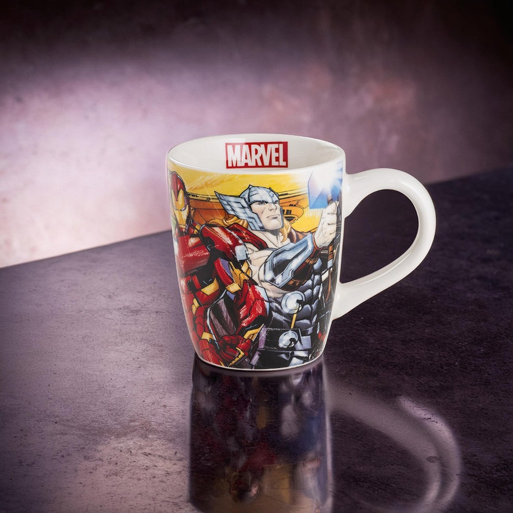 Jumbo Marvel Mug – 700ml Porcelain, Spider-Man & Avengers Designs, Microwave & Dishwasher Safe