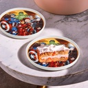 Marvel Dessert Plate – 20cm New Bone China, Spider-Man & Avengers Designs, Microwave & Dishwasher Safe, Superhero Collection | d.20 |