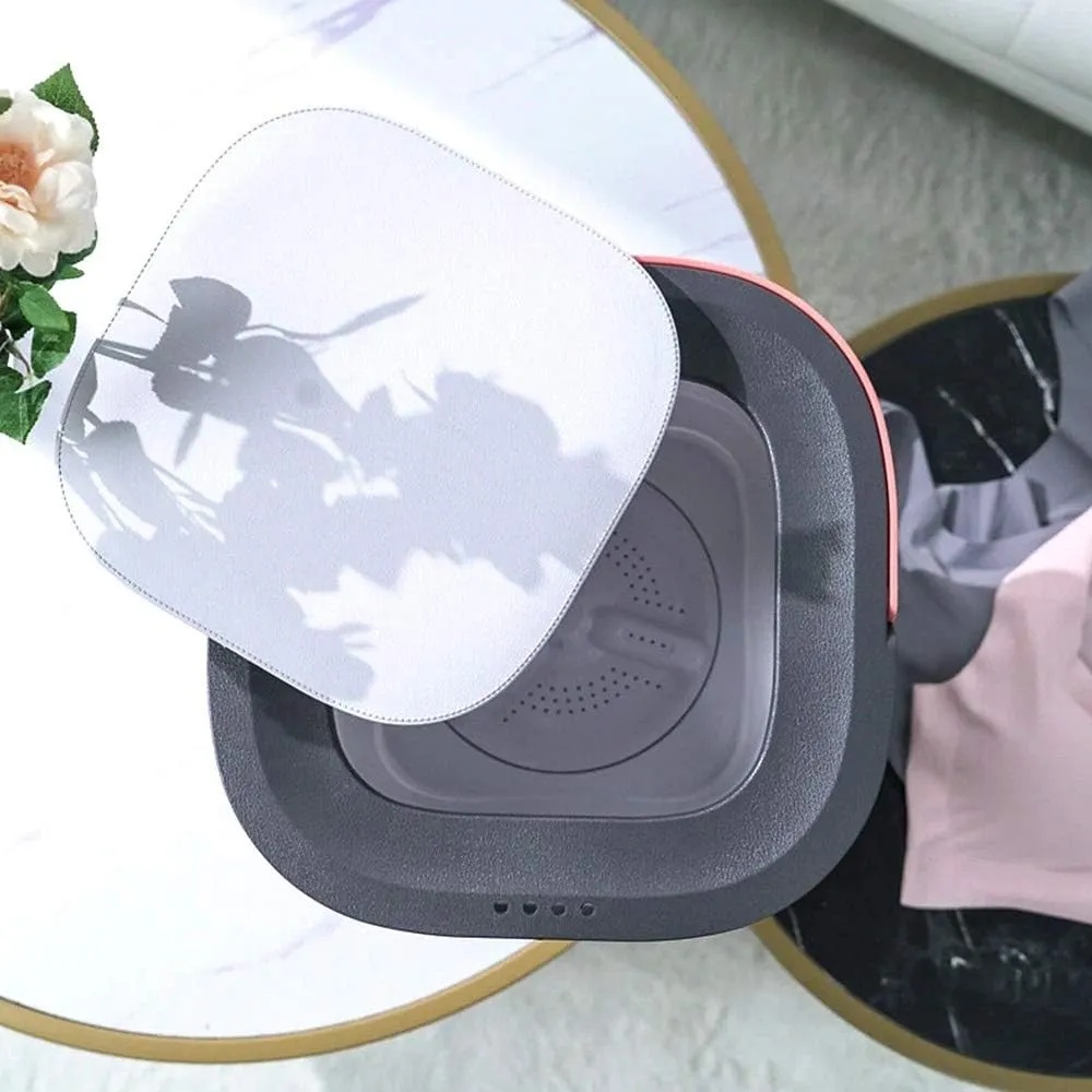 🚨 USED 🚨 Moyu Portable Folding Washing Machine – 0.8Kg Capacity, Soak Disinfection, Hidden Hose Design, Powerful Suction Cup, Energy Saving, Removable Drain Basket, One-Click Operation | XPB08-F2 | 🚨 Not Covered By Warranty 🚨