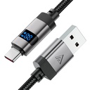 ACEFAST C15‑04 USB‑A to USB‑C Cable – 66W Fast Charge & Sync, 1.2m Braided Cable with LED Display | C15‑04 |