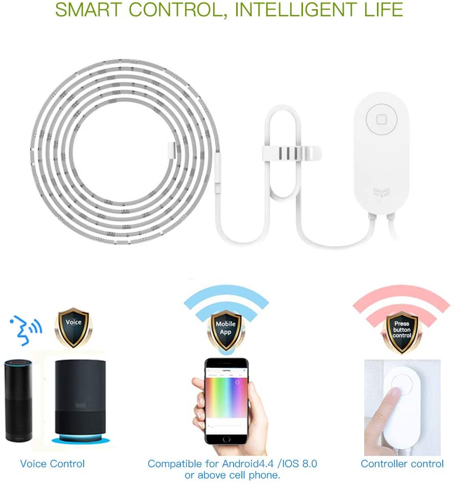 Yeelight Lightstrip Plus WIFI Connected RGB Intelligent Strip Light ONLY for the Use of extending YLDD04YL Version 10 Meters