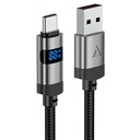 ACEFAST C15‑04 USB‑A to USB‑C Cable – 66W Fast Charge & Sync, 1.2m Braided Cable with LED Display | C15‑04 |