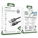 ACEFAST C15‑04 USB‑A to USB‑C Cable – 66W Fast Charge & Sync, 1.2m Braided Cable with LED Display | C15‑04 |