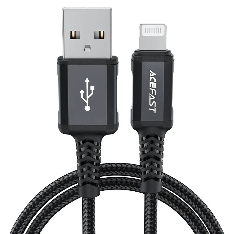 ACEFAST USB‑A to Lightning Charging & Data Cable – 1.8m MFi Certified, Durable Braided Design | C4‑02 |