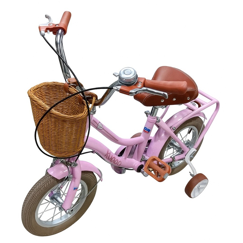 KUGOO Kids Bicycle with Front Basket and Training Wheels