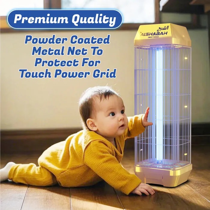 ALSHABAH GOLD Insect Killer – 3600V High-Efficiency Electric Fly Eliminator, 15W Black Light Lamp, Reflective Chip, Indoor & Outdoor Use | 6900 |