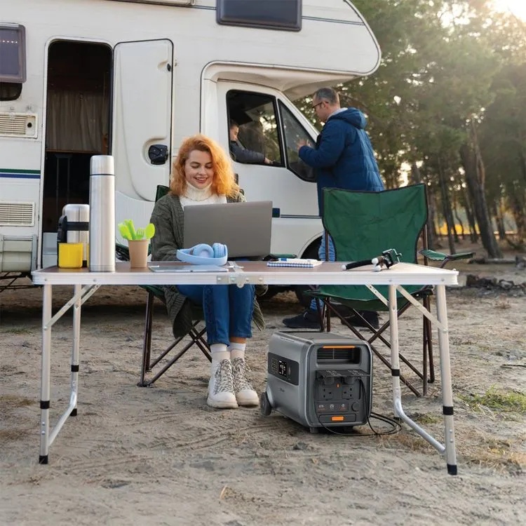 Green Lion Power Station – 2400Wh LiFePO4 Backup Battery with PD100W, Solar & AC Input, LED Display, EV-Grade Power Supply | RG2400 | GNRG2400PSGY |