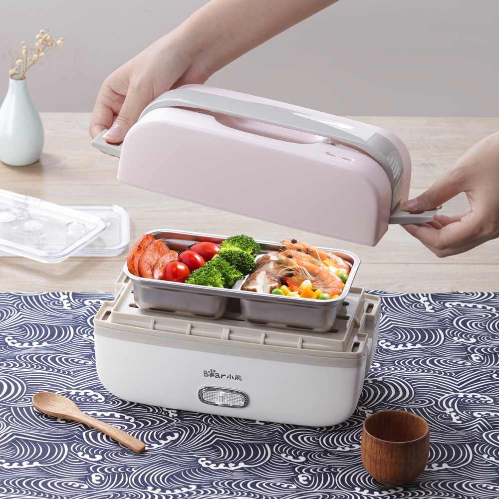 Bear Electric Lunch Box Double Layer 1 Person Plugged In To Heat Preservation Cooking