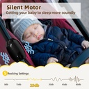 Rechargeable Baby Stroller Rocker – Electric Automatic Swing, Adjustable Speed, 40-Minute Timer, Compatible with Most Strollers