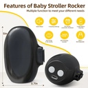 Rechargeable Baby Stroller Rocker – Electric Automatic Swing, Adjustable Speed, 40-Minute Timer, Compatible with Most Strollers