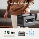 UGREEN PowerRoam 1024Wh 1200W Portable Power Station – Fast-Charging PowerZip (80% in 50 Mins), U-Turbo 2500W Support, EV-Rated LFP Batteries (3000+ Cycles), Pure Sine Wave AC, 1565W Total Output | GS1200 - 15055A |
