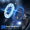 7MD 2‑in‑1 Car Cup Holder Expander & Magnetic Phone Mount – 360° Rotation, Adjustable Arm Extends to 36.2cm, Compatible with Smartphones & Drink Containers | 7MD49625 |