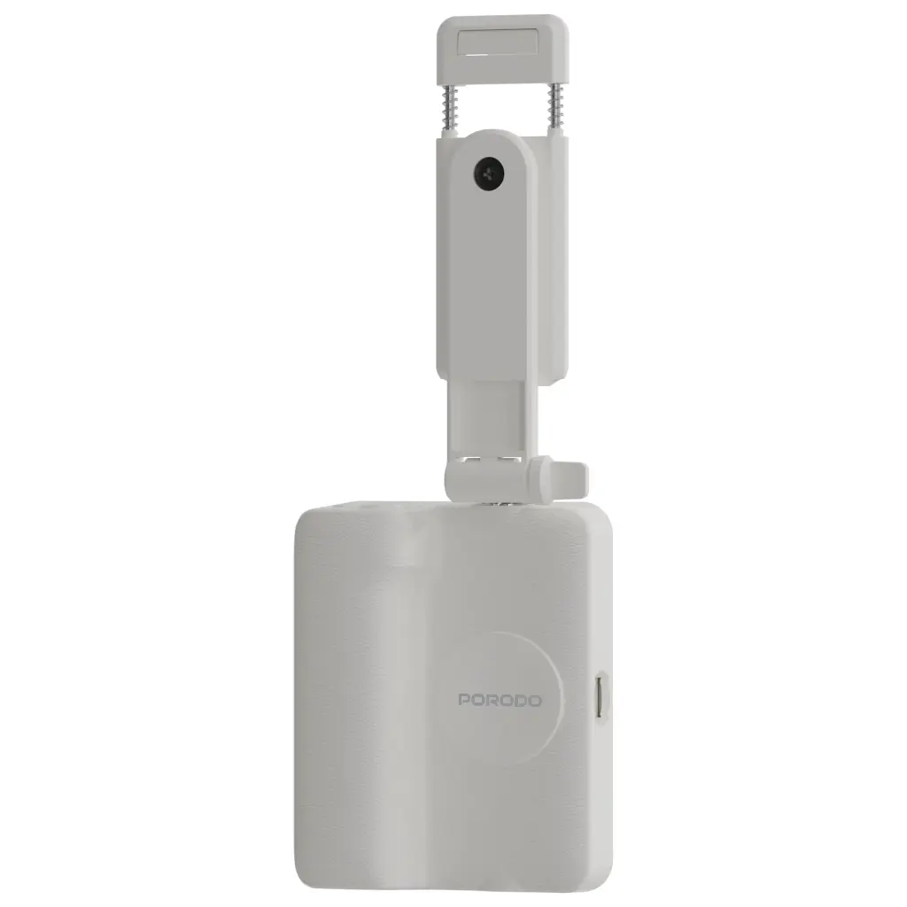Porodo Lifestyle 3-in-1 Bluetooth Selfie Stick – Fill Light, 360° Rotation, 519mm Arm | PDLFST211WH |