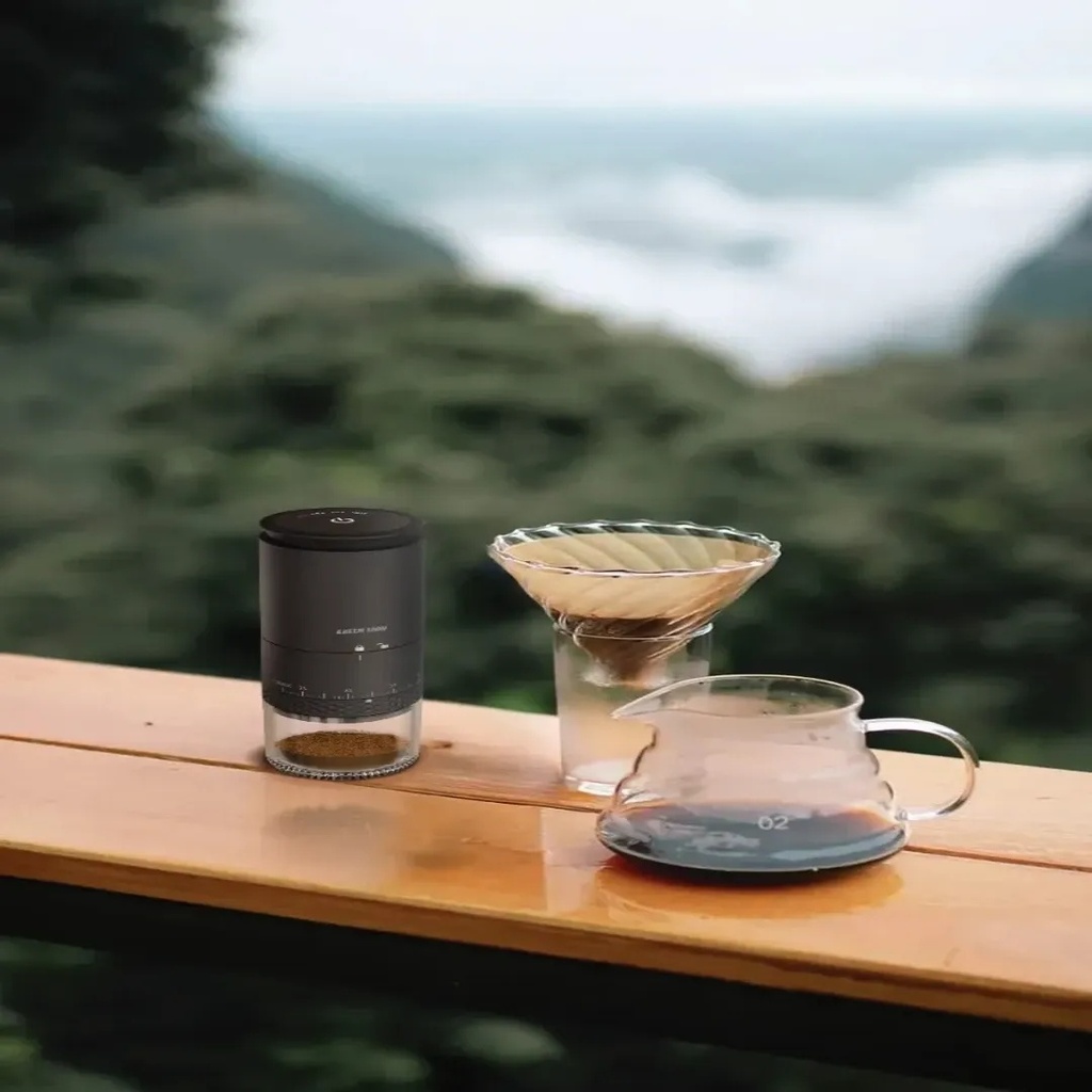 Green Lion Grind Pro – Rechargeable Electric Coffee Grinder, 38 Settings, Ceramic Core, 12500 RPM, USB‑C Charging | PDLFST211WH |