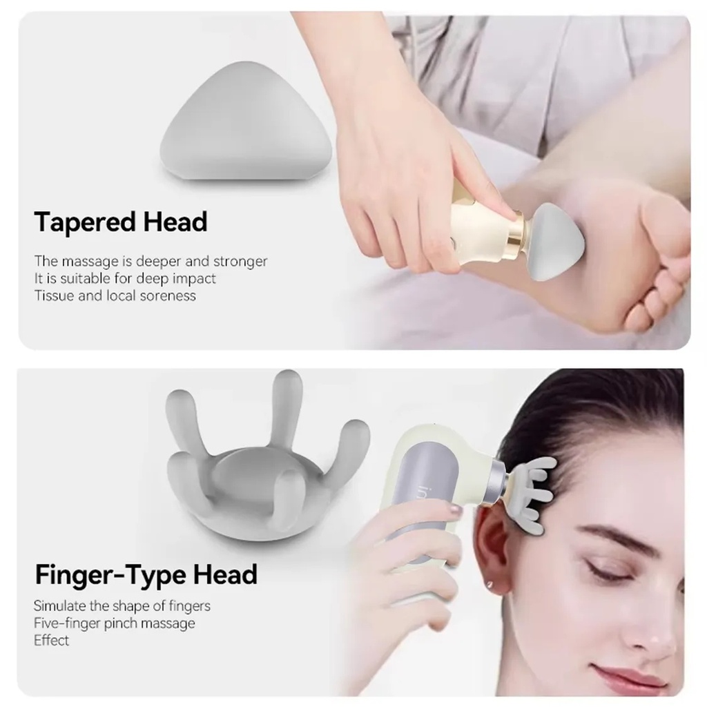 7MD Mini Massage Gun – Compact 4-Level Muscle Relaxation Device with Silicone Massage Head, 580mAh Battery | 7MD48425 |