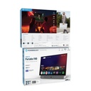 Powerology 27" Portable FHD Smart TV – 1920×1080 TFT‑LCD, Android 14, Built‑in 38400mAh Battery, Dual-Band WiFi, Speakers, Leather Handle & Carry Case | PG27FWH |