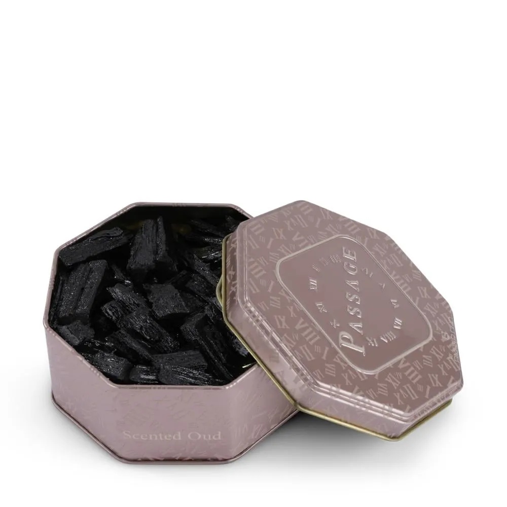 PASSAGE Layali Oud Mabkhar Arabian Bakhoor – 36g Incense with Cardamom, Jasmine, Rose, Amber, Sandalwood & Musk Fragrance