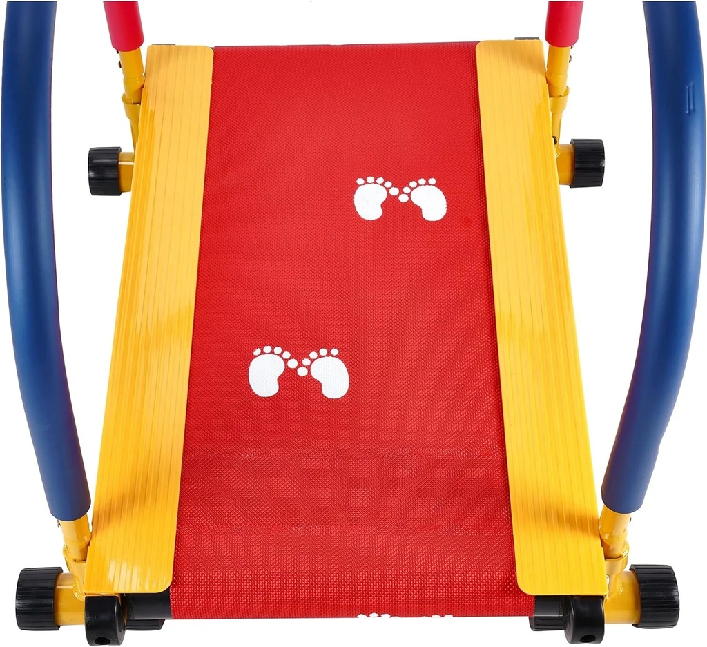 Kids Non-Motorized Treadmill – Indoor Exercise Treadmill with Alloy Steel Frame, 150lb Capacity & Red Footprint Safety Mat | KB01 |