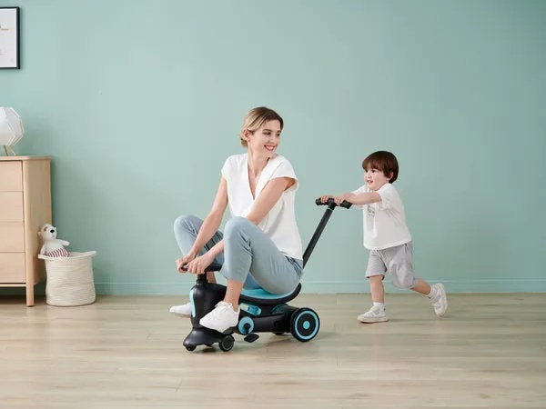 Nadle 4-in-1 Convertible Swing Car Ride-On – Parent Handle, Pedals & Swing Mode for Toddlers | SL-A8 |