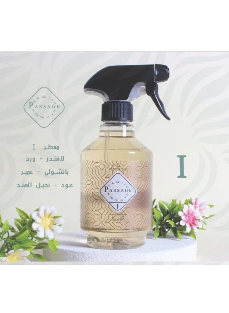 PASSAGE Air Freshener Spray – 400ml Long‑Lasting Scent for Home, Room, Office & Linen