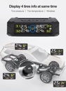TPMS Tire Pressure Monitoring System with Solar Charging – Real-Time Pressure & Temperature Alerts