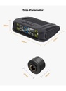 TPMS Tire Pressure Monitoring System with Solar Charging – Real-Time Pressure & Temperature Alerts