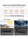 TPMS Tire Pressure Monitoring System with Solar Charging – Real-Time Pressure & Temperature Alerts
