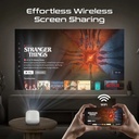 PROMATE Ultra-Portable 4K Wireless DLP Projector with Touch Control, Android 13 & Bluetooth | CubeCast-2 |