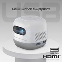 PROMATE Ultra-Portable 4K Wireless DLP Projector with Touch Control, Android 13 & Bluetooth | CubeCast-2 |