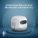 PROMATE Ultra-Portable 4K Wireless DLP Projector with Touch Control, Android 13 & Bluetooth | CubeCast-2 |