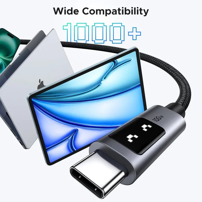 UGREEN UNO 100W USB-C to USB-C Fast Charging Cable (1m) – PD Power Delivery, 480Mbps Data Sync, Braided Design, E-Marker Chip | L509 \ 35501 |