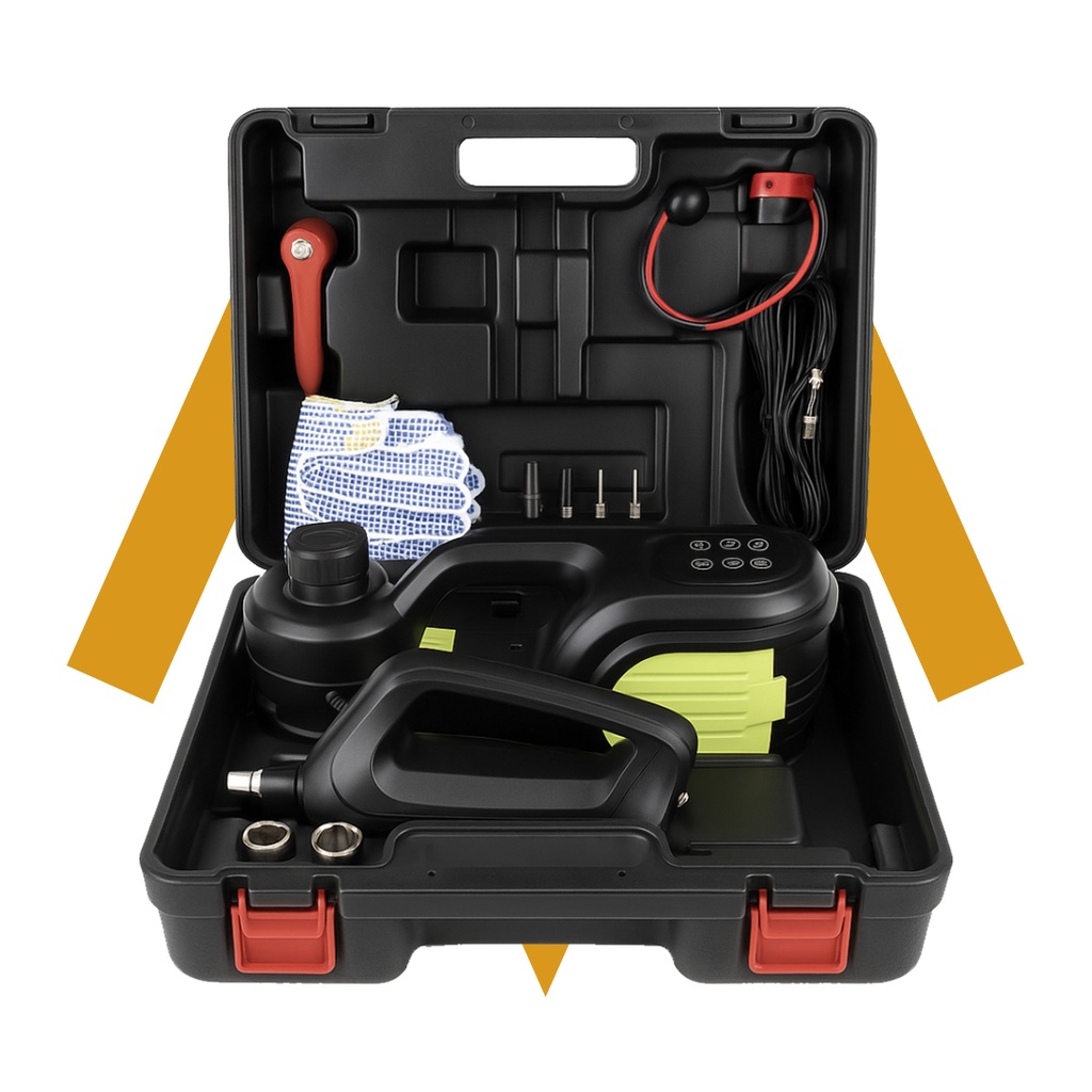 7MD Electric Car Jack Kit Built-in LED Light 180W - Black | 7MD50525 |