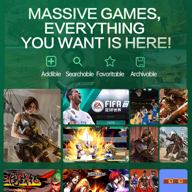 7MD GAME BOX | 4K Retro Game Console with Dual Wireless Controllers – Linux Game Box  | 7MD50425 |