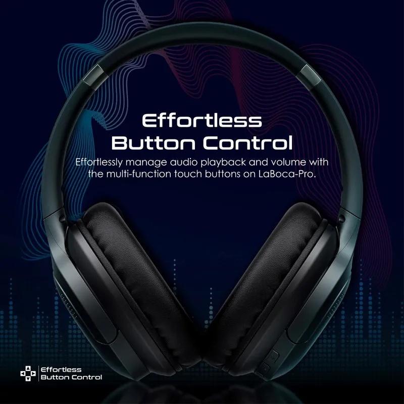 Promate LaBoca-Pro High-Fidelity Over-Ear Wireless Headphones with Mic & AUX Support | LaBoca-Pro |